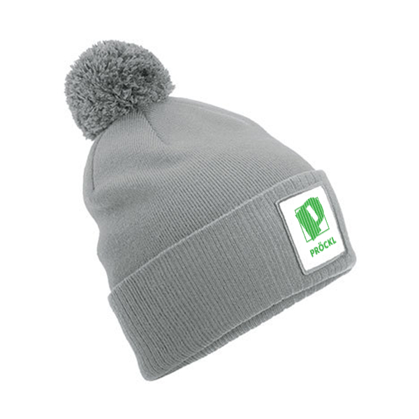 Appliqué Patch Pom Beanie